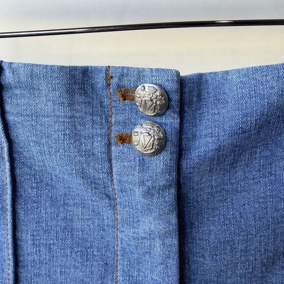 Veronica Beard Kean Crop Denim Pants, blue, Size 10 k54 - Picture 5 of 12